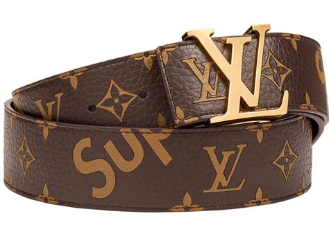 lv supreme brown belt|supreme louis vuitton keepall.